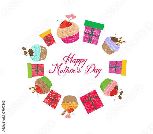 vintage mothers day cupcakes and gifts