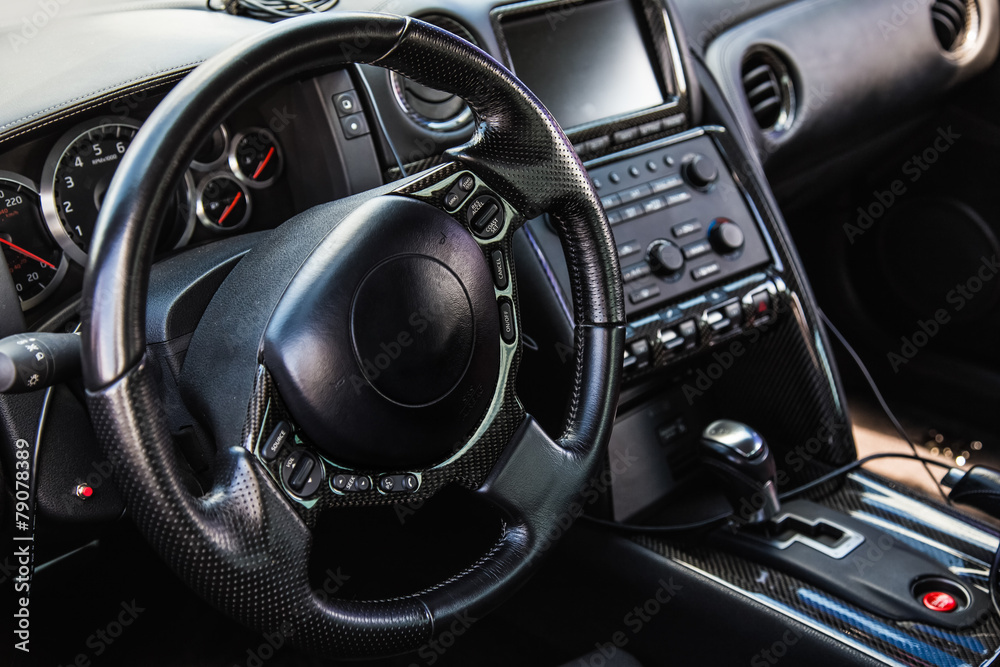 Fototapeta premium Interior of the sports car