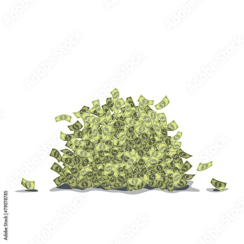 big pile of dollars