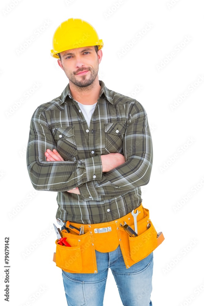 Confident manual worker