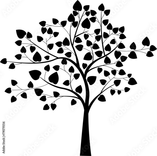 black tree silhouette