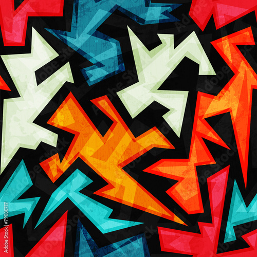 bright urban seamless pattern