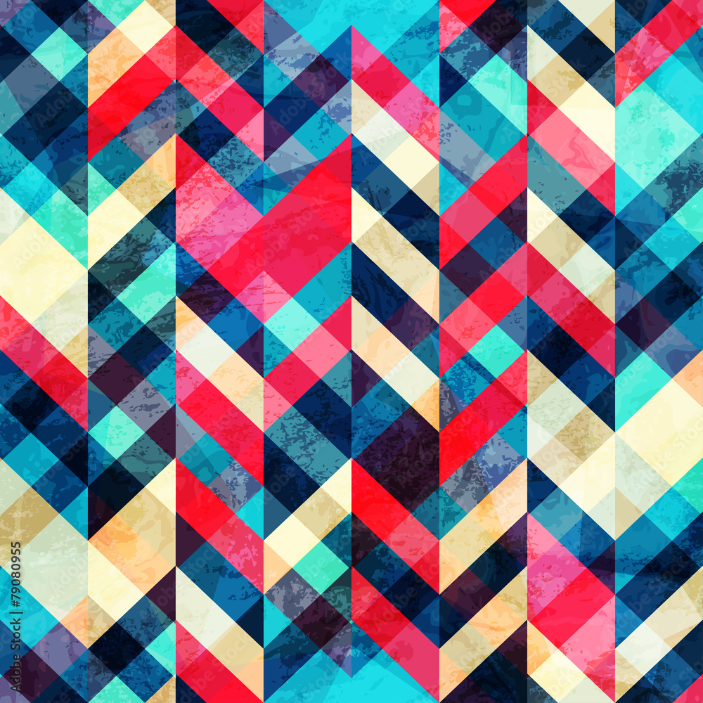 hipster zigzag seamless pattern with grunge effect hipster zigzag seamless pattern with grunge effect