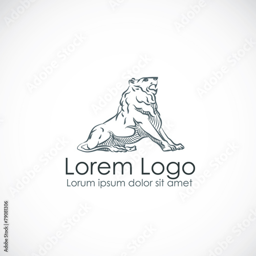 Lion logo, elite logotype