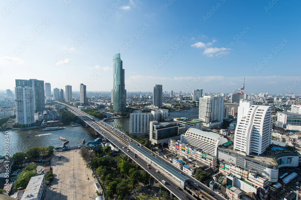 BANGKOK,  February 21 : Bangkok view on 21 February 2015, Bangko