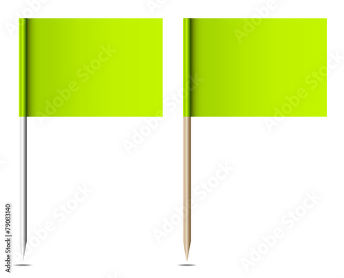 Two Green Flags