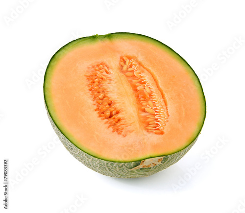 melon isolated on white background