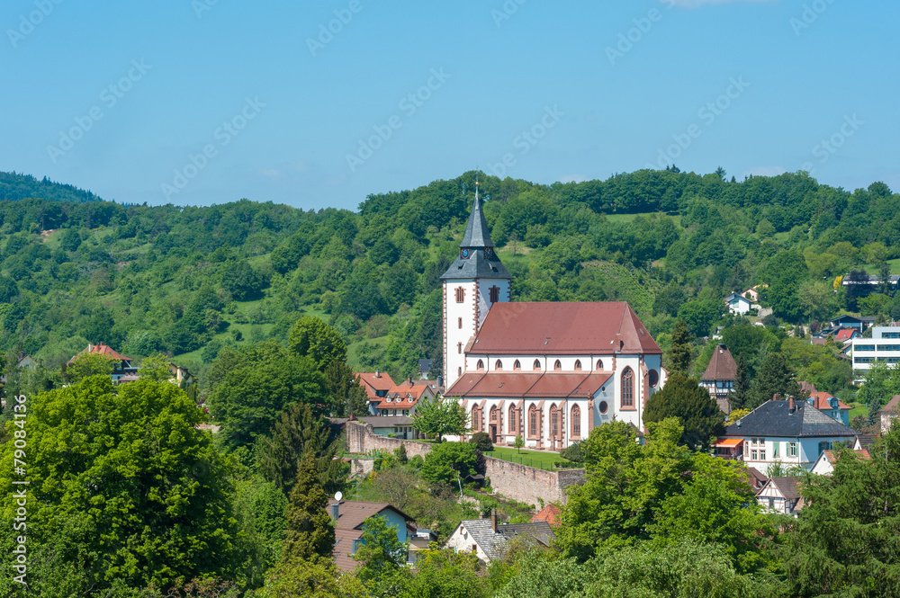 Blick zur Liebfrauenkirche, Gernsbach
