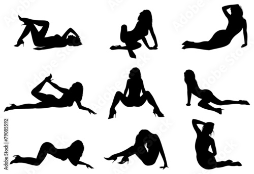 Silhouette sexy girl