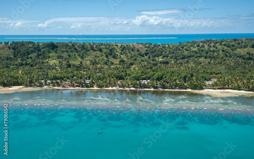 Aerial view of Sainte Marie island, Madagascar