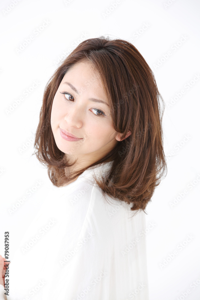 女性・白バック 女性・白バック