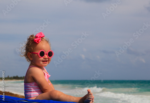 cute little girl on summer beach © nadezhda1906