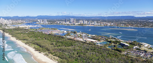 Aerial view of Southport and Broadwater