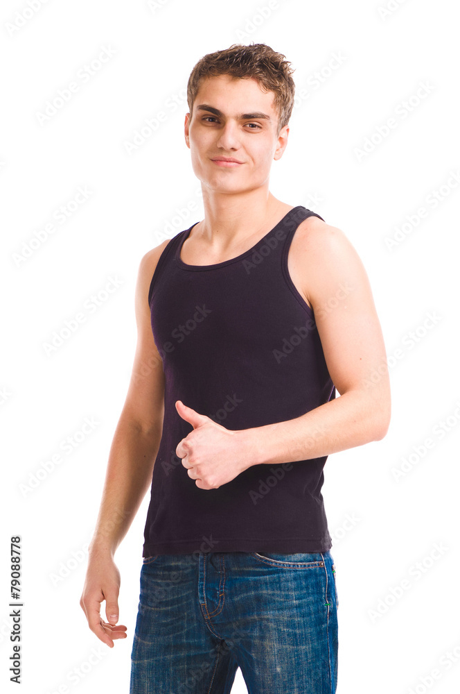 Fashion portrait of handsome sexy young man Fashion portrait of handsome sexy young man