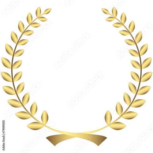 gold laurel wreath
