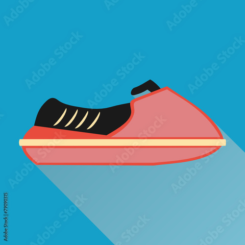 Flat design style modern vector illustration,jetski