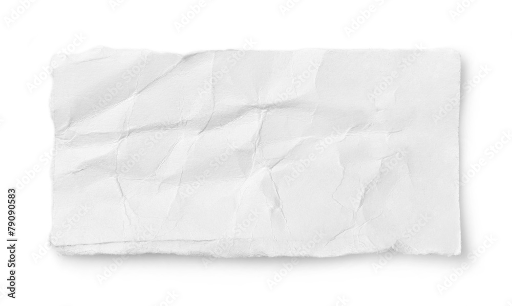 Crumpled torn paper Crumpled torn paper