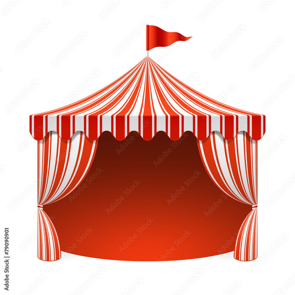 Circus tent, poster background Stock Vector | Adobe Stock