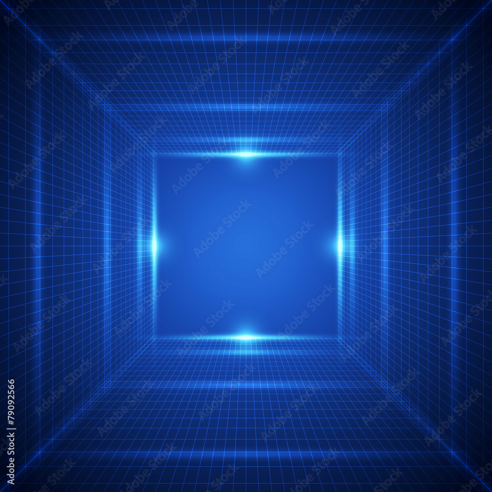 Abstract future technology system background, vector