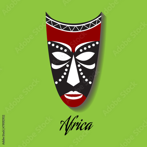 Vector africa mask