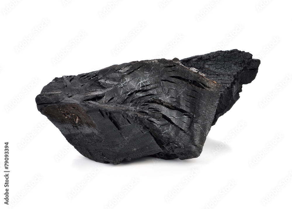 Obraz premium Coal isolated on white background.