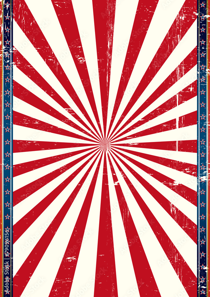 Fototapeta premium US background red sunbeams