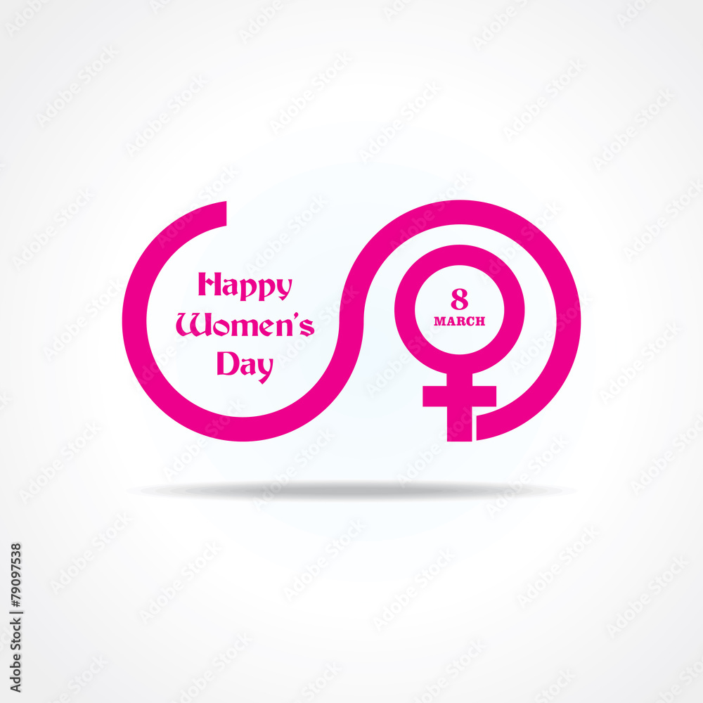 Womens day greeting card design vector illustration Womens day greeting card design vector illustration
