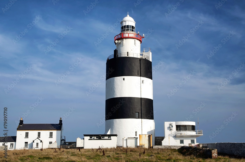 Lighthouse at Hook head in Ireland