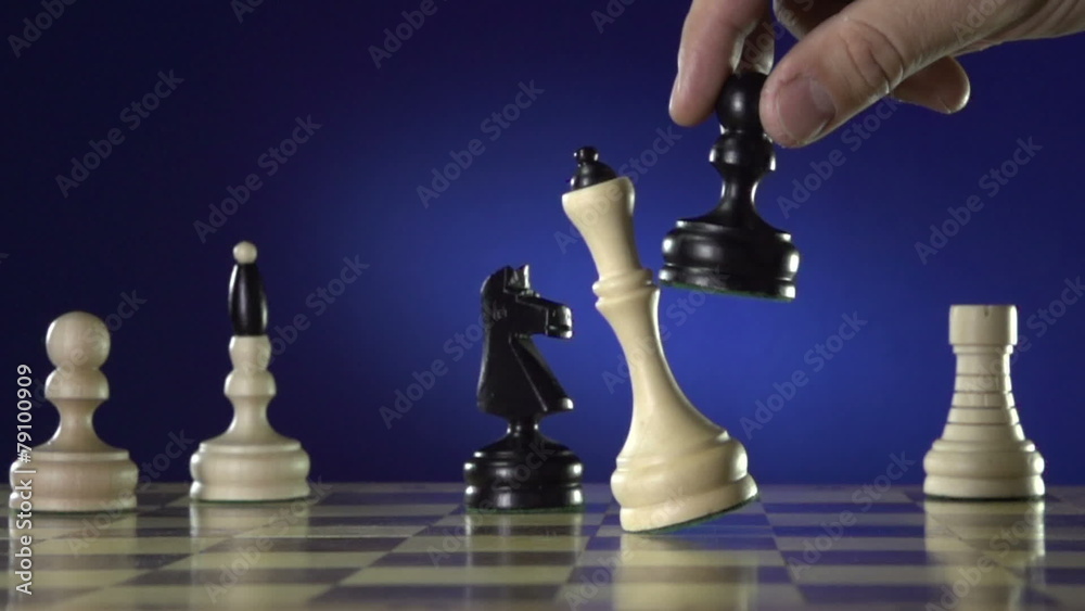 Man playing a game of chess