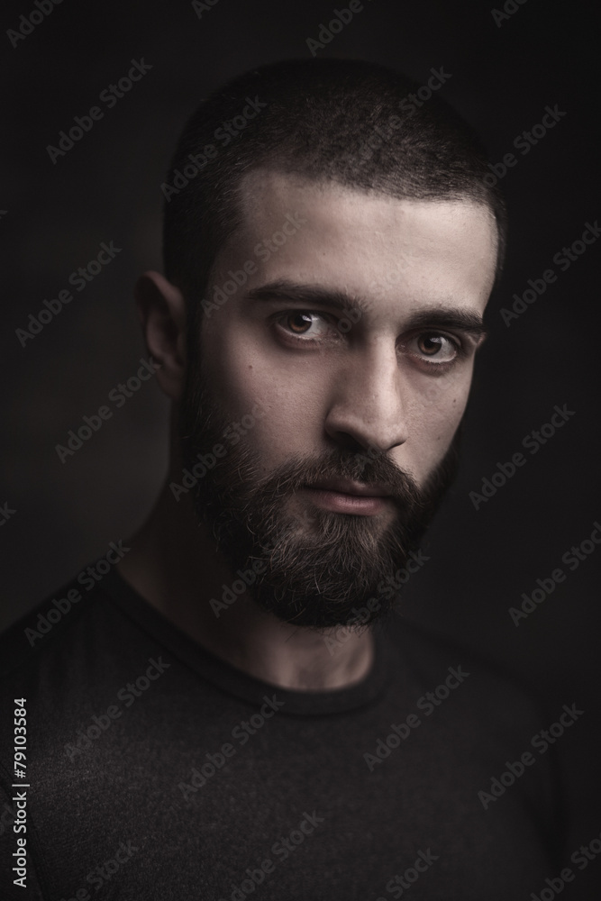 Portrait of a beardy man Portrait of a beardy man