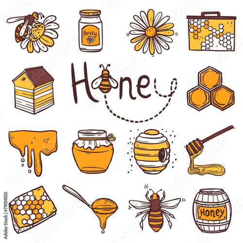 Honey Icons Set