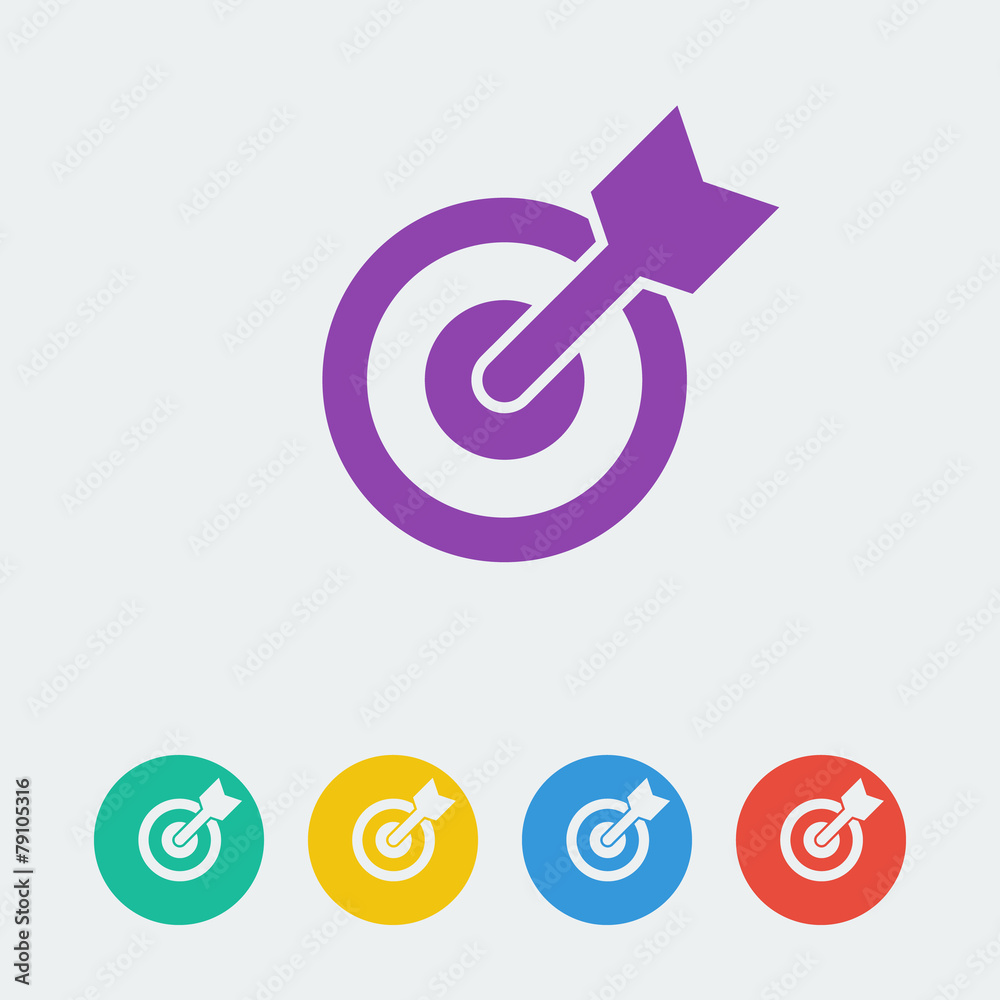 vector target flat circle icon vector target flat circle icon