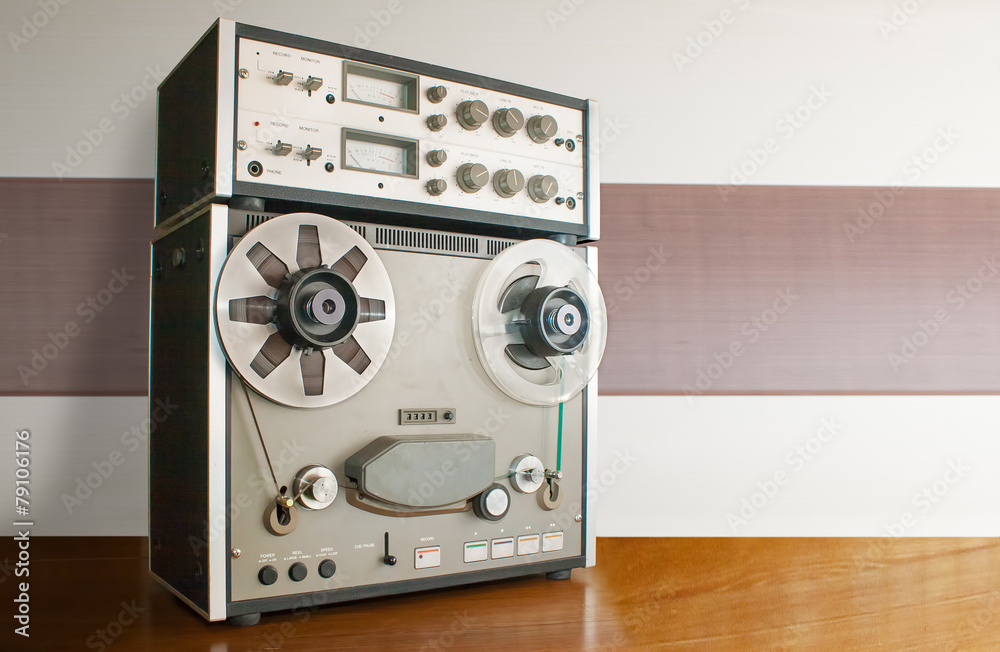 Fototapeta premium professional reel tape recorder