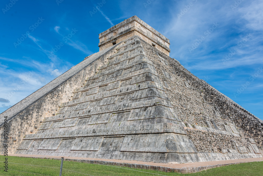 Chichen Itza Main Building. Mayan Historic Building. Traveling C