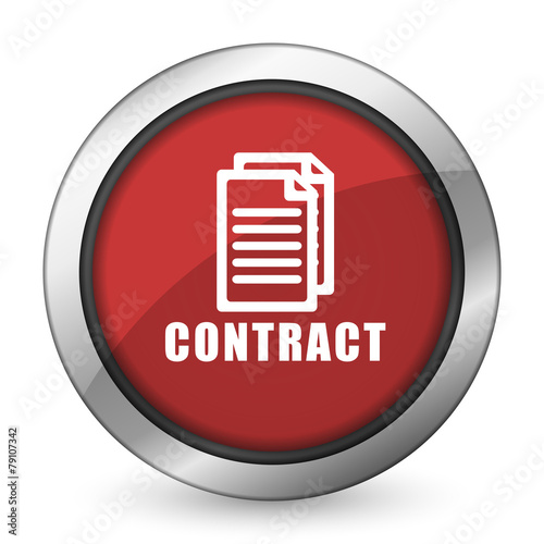 contract red icon