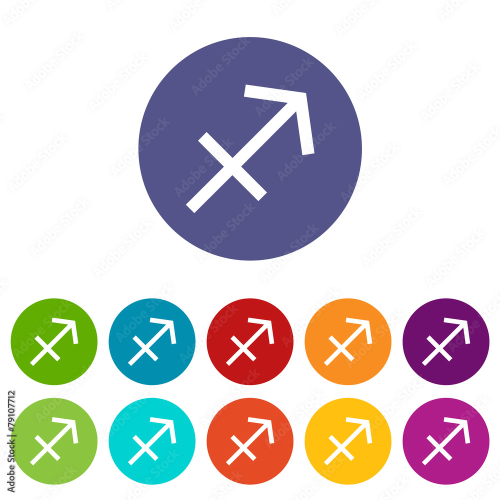 Sagittarius flat icon Sagittarius flat icon