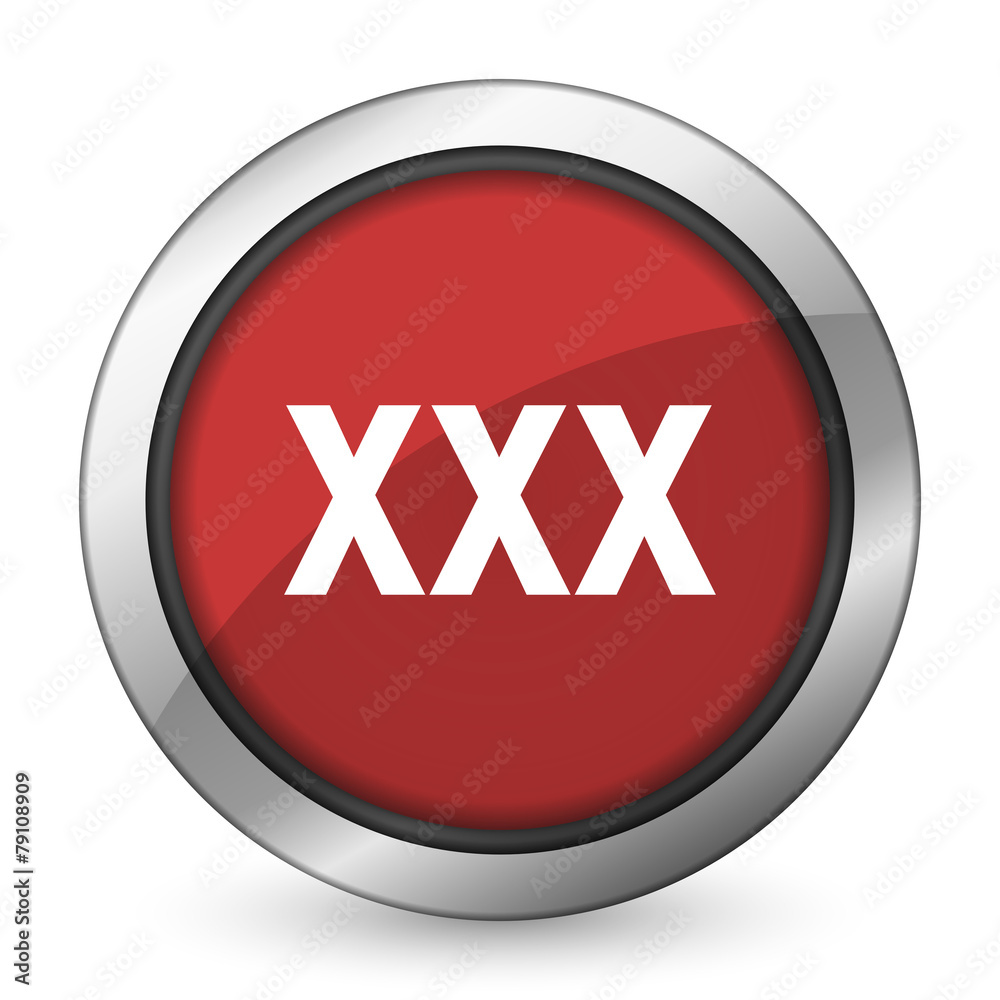 1000px x 1000px - xxx red icon porn sign Stock Illustration | Adobe Stock