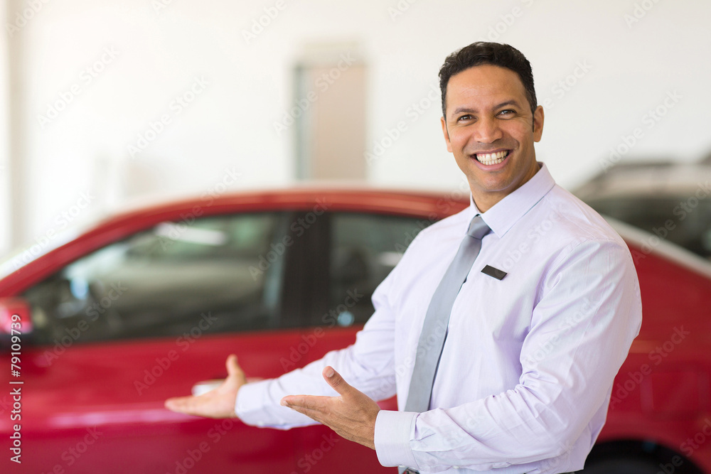 vehicle salesman presenting new cars vehicle salesman presenting new cars