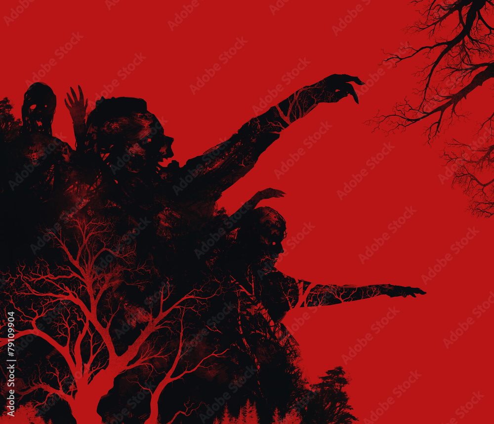 Fototapeta premium Zombies illustration