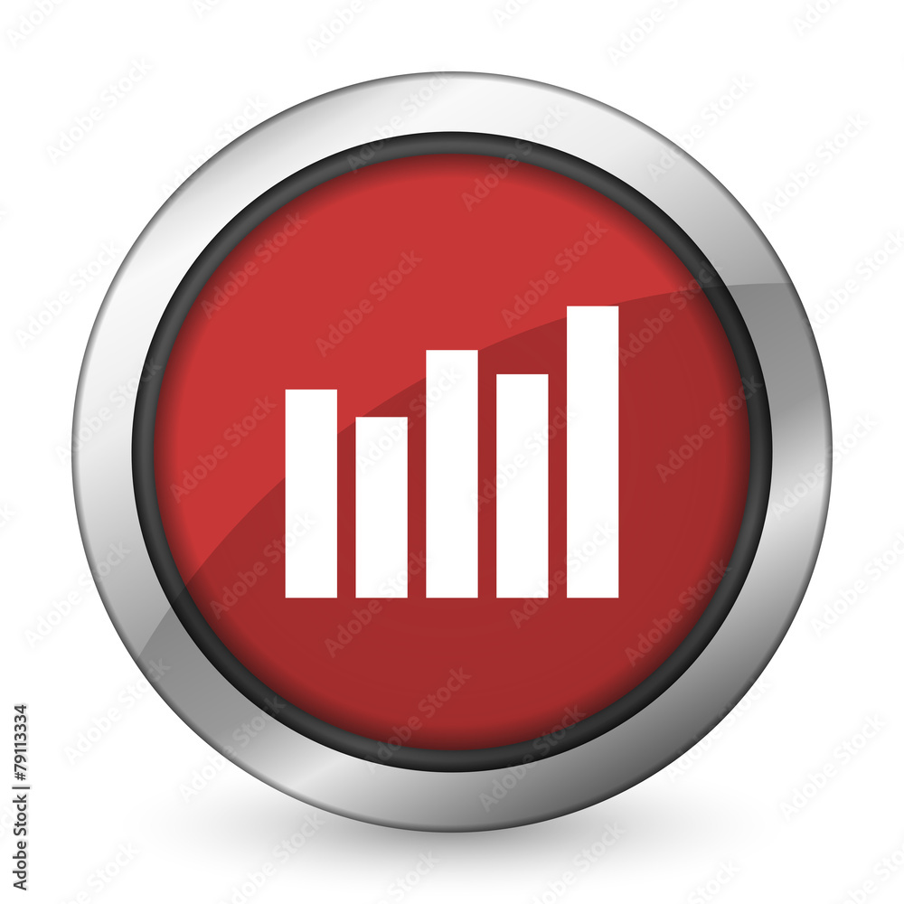 graph red icon bar graph sign graph red icon bar graph sign