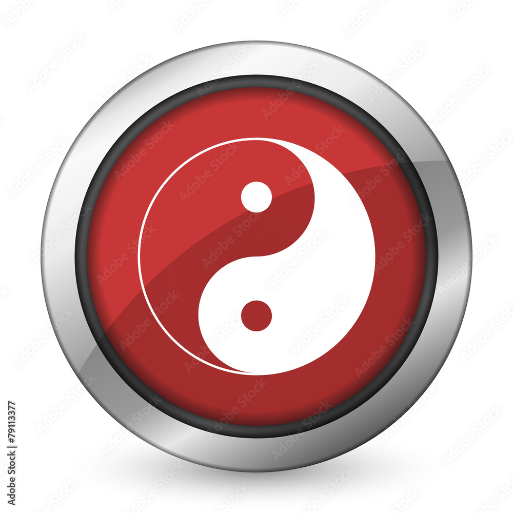 ying yang red icon ying yang red icon