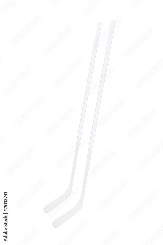 Ice hockey stick isolated on white background Ice hockey stick isolated on white background