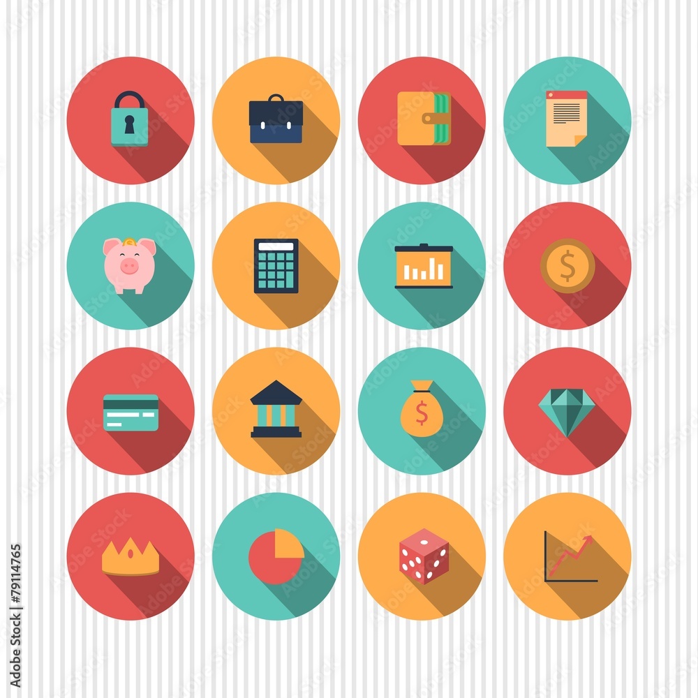 vector money and finance icons vector money and finance icons