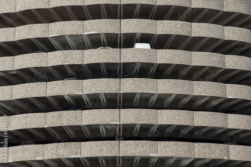 Tableau sur toile Multi storey car park building exterior view