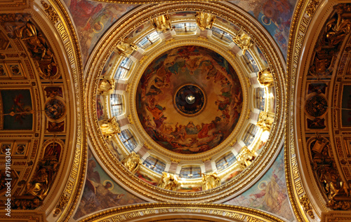 Interior of Isaac Cathedral, Saint Petersburg
