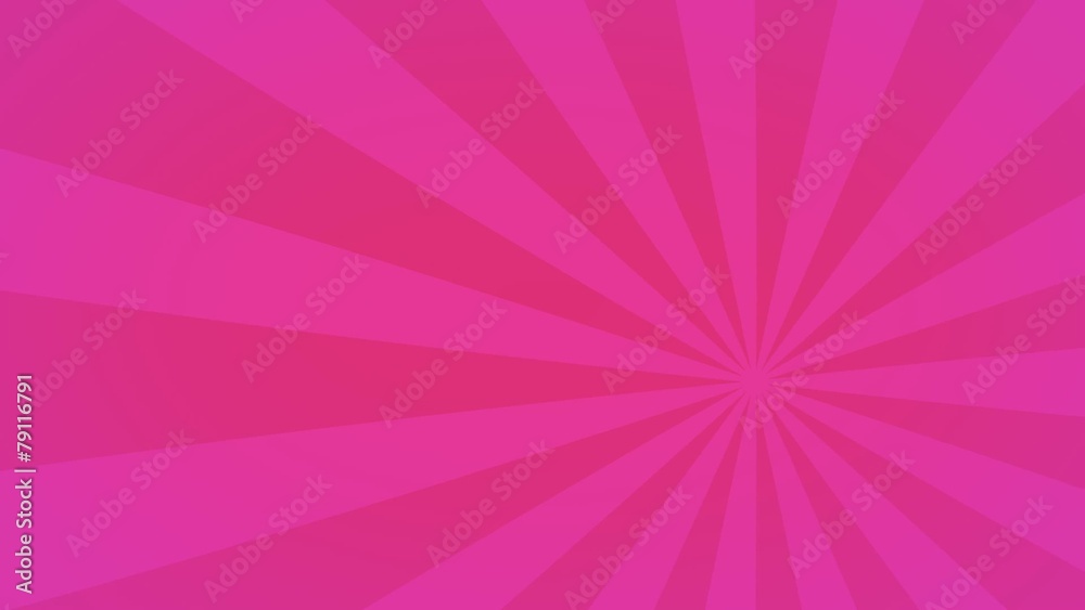 radial spinning motion background seamless loop rising sun pink