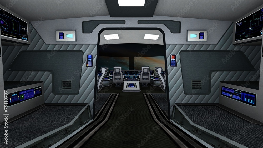 Obraz premium 宇宙船内