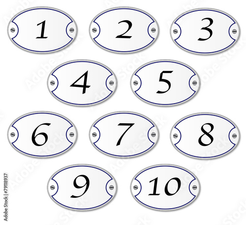 Number Plaques
