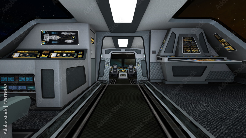 Obraz premium 宇宙船内