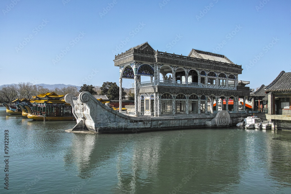 Naklejka premium Marble Boat in Summer Palace